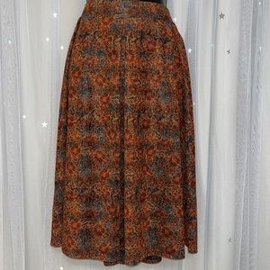 NWT LuLaRoe “Madison” Pleated Paisley skirt Size XL #10157